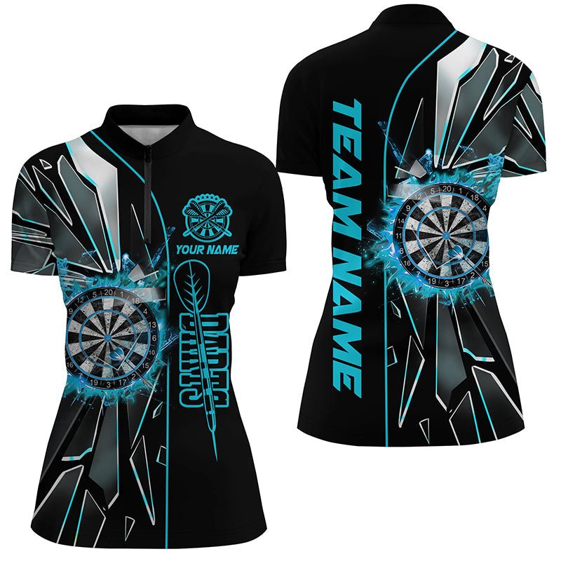 Damen Türkis Break Glass 3D Darts Trikot T1998 - Outfitsuche