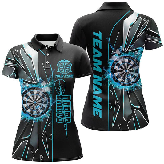 Damen Türkis Break Glass 3D Darts Trikot T1998 - Outfitsuche