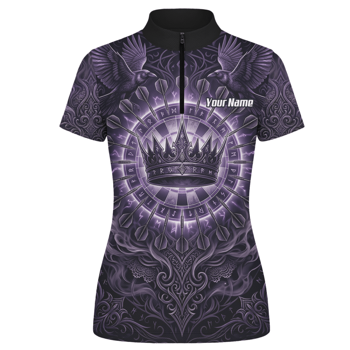 Dart Trikot Damen – Krone & Raben Design Lila Schwarz C8212 - Outfitsuche