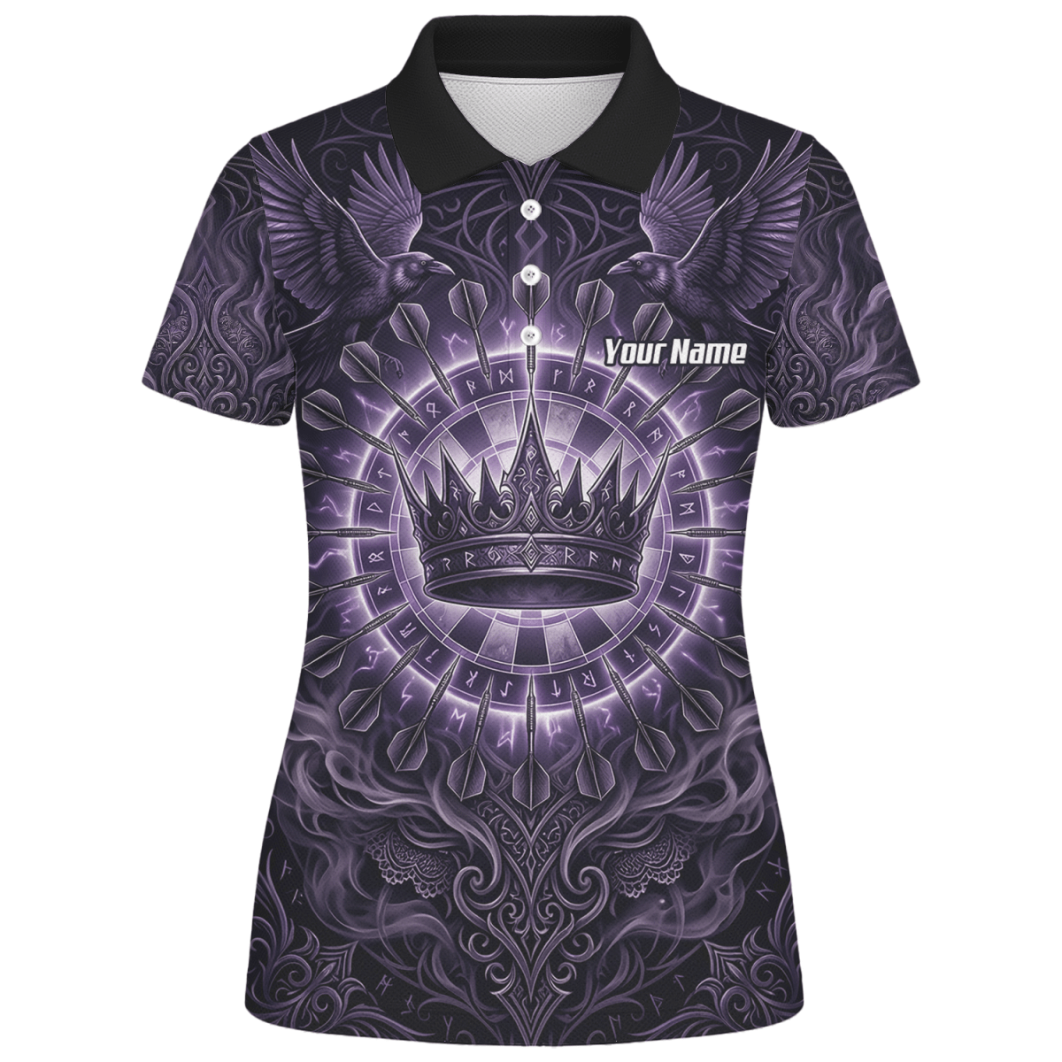 Dart Trikot Damen – Krone & Raben Design Lila Schwarz C8212 - Outfitsuche