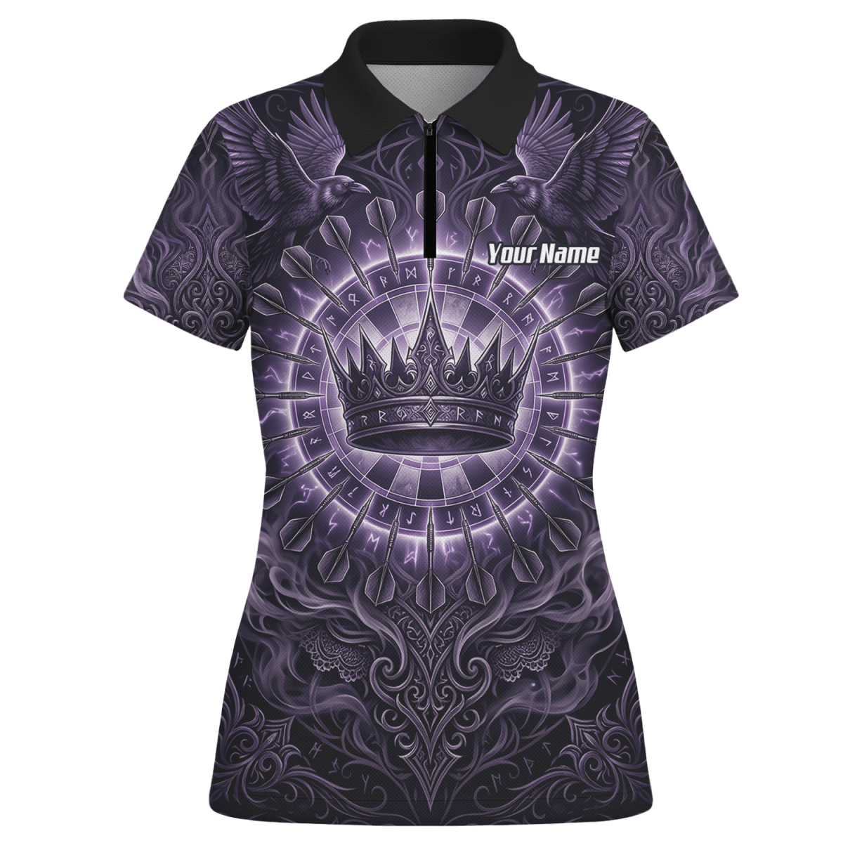 Dart Trikot Damen – Krone & Raben Design Lila Schwarz C8212 - Outfitsuche