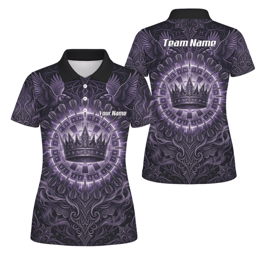 Dart Trikot Damen – Krone & Raben Design Lila Schwarz C8212 - Outfitsuche