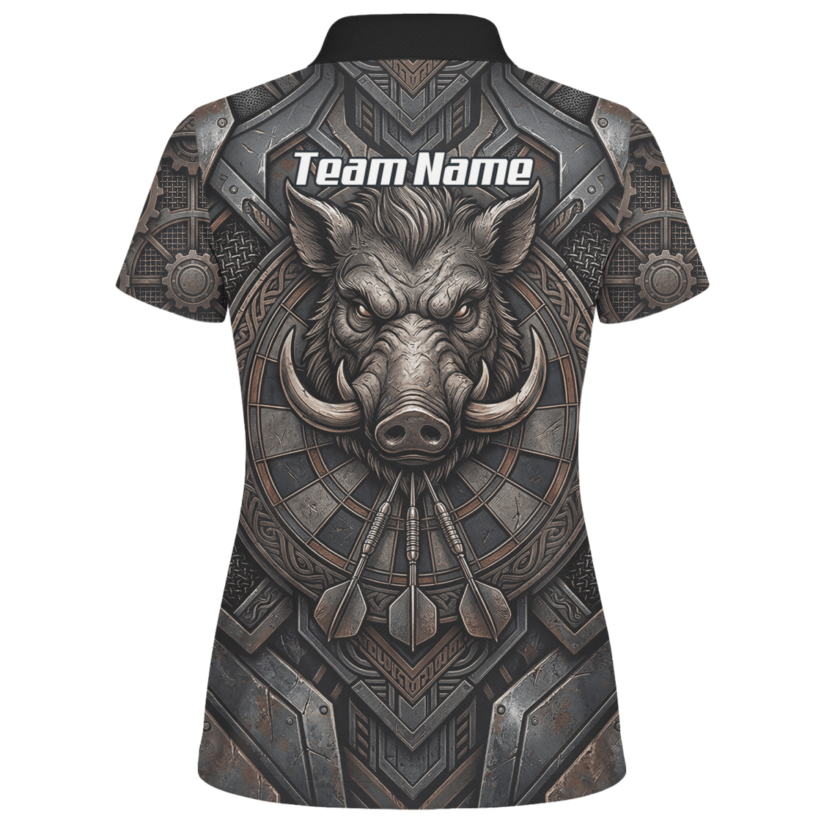 Dart Trikot Damen – Motiv Wildschwein Keiler – Anthrazit Bronze P3000 - Outfitsuche