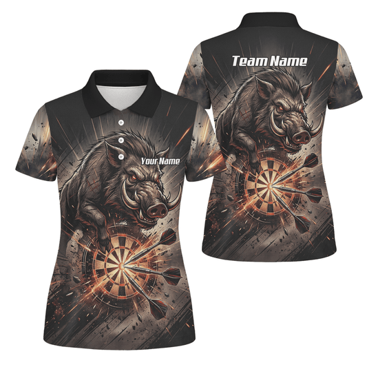 Dart Trikot Damen – Motiv Wildschwein Keiler Personalisiert H8686 - Outfitsuche