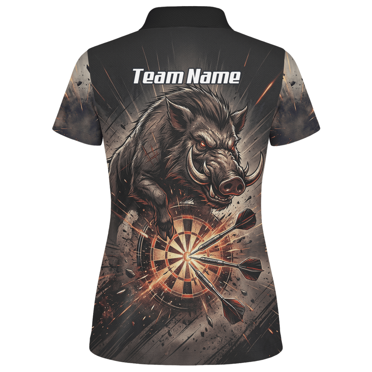 Dart Trikot Damen – Motiv Wildschwein Keiler Personalisiert H8686 - Outfitsuche