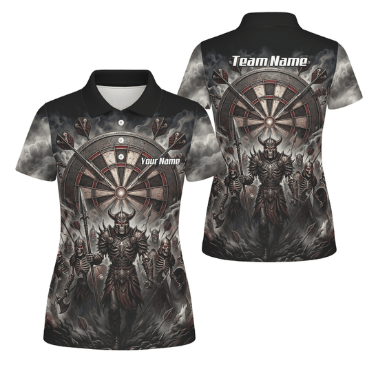 Dart Trikot Damen – Skelett Krieger Armee Schwarz Personalisierbar E8117 - Outfitsuche