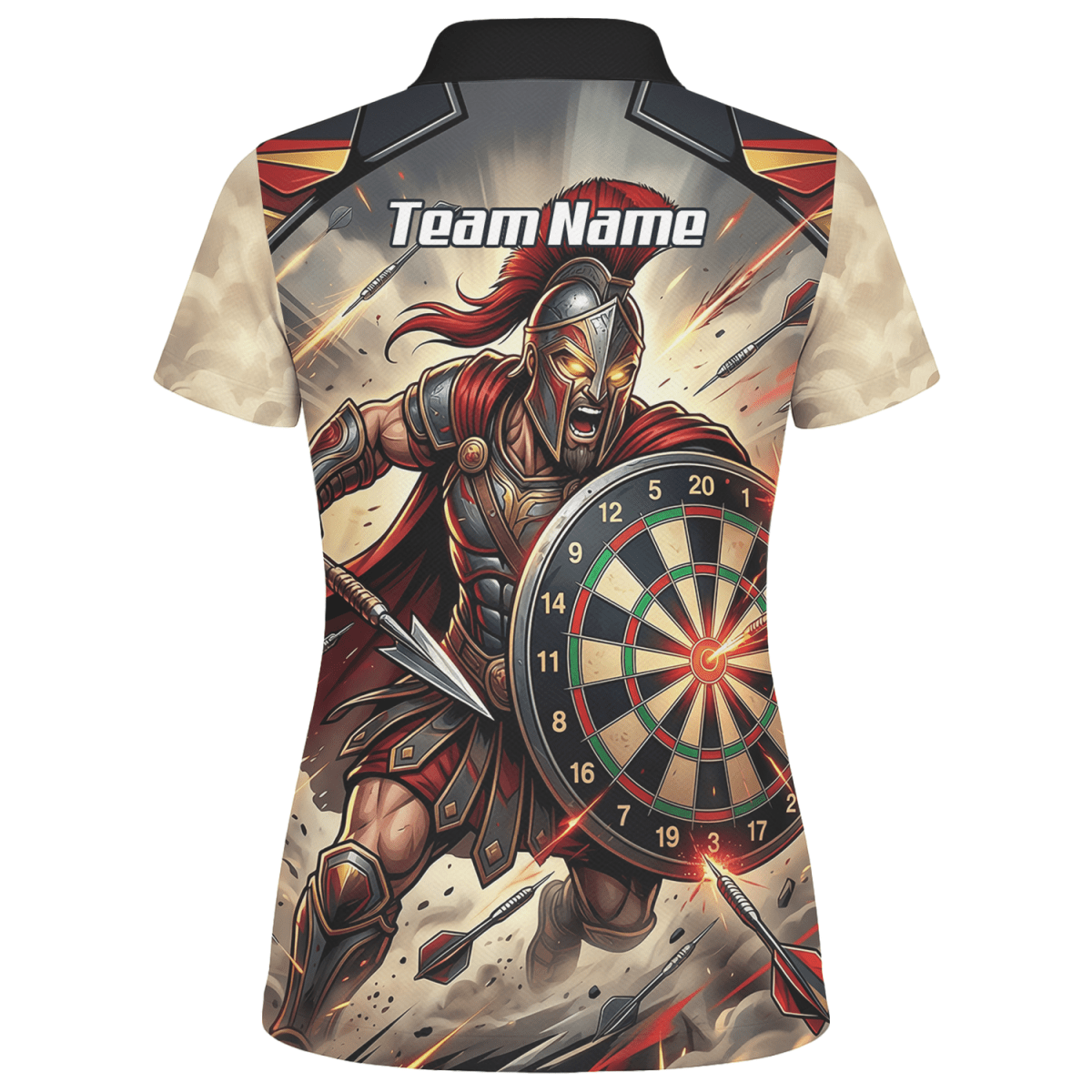 Dart Trikot Damen – Spartan Krieger Design mit Name personalisierbar G5179 - Outfitsuche