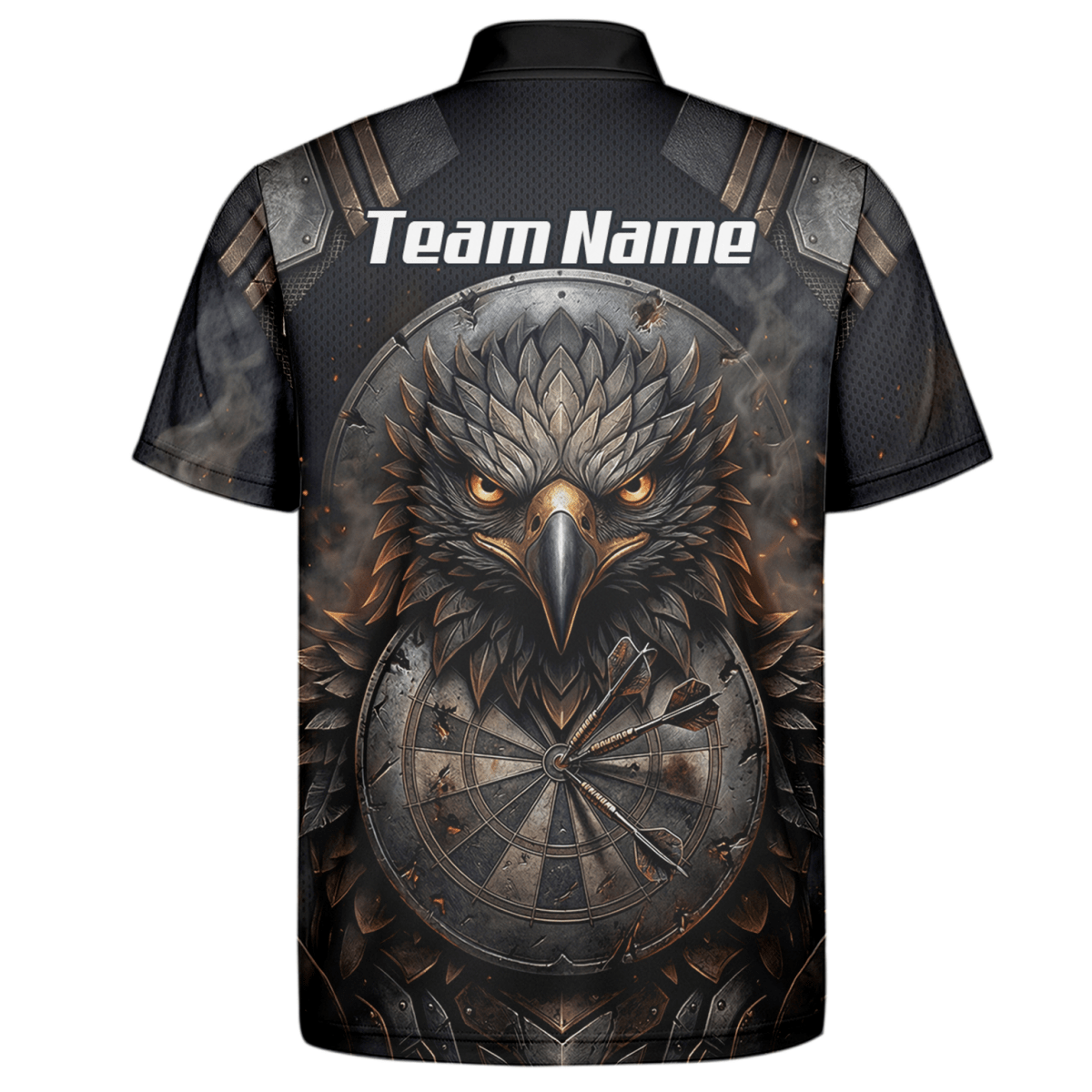 Dart Trikot Herren – Adler & Dartscheibe Motiv in Rüstungs - Optik G4208 - Outfitsuche