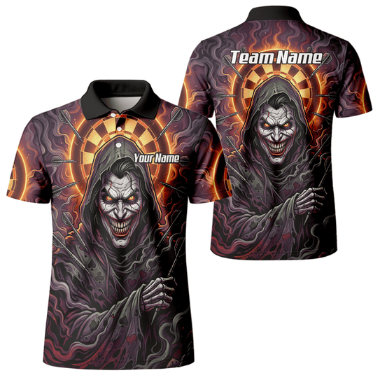 Dart Trikot Herren – Joker Motiv Personalisierbar Lila Schwarz E6621 - Outfitsuche