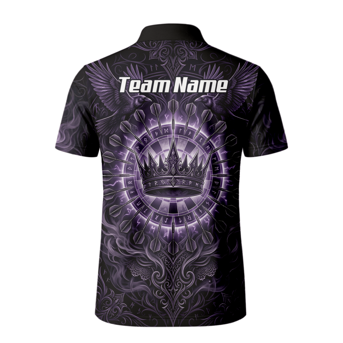 Dart Trikot Herren – Krone & Raben Design Lila Schwarz C8212 - Outfitsuche