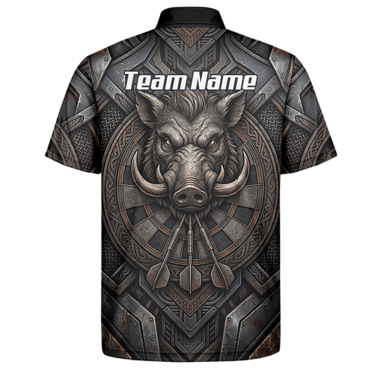 Dart Trikot Herren – Motiv Wildschwein Keiler – Anthrazit Bronze P3000 - Outfitsuche