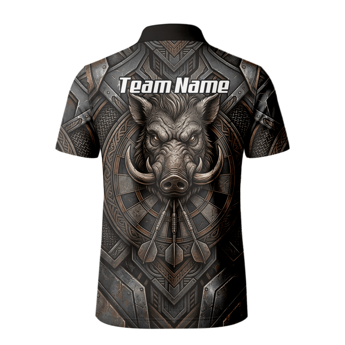 Dart Trikot Herren – Motiv Wildschwein Keiler – Anthrazit Bronze P3000 - Outfitsuche