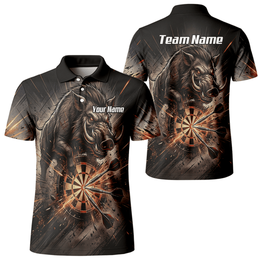 Dart Trikot Herren – Motiv Wildschwein Keiler Personalisiert H8686 - Outfitsuche