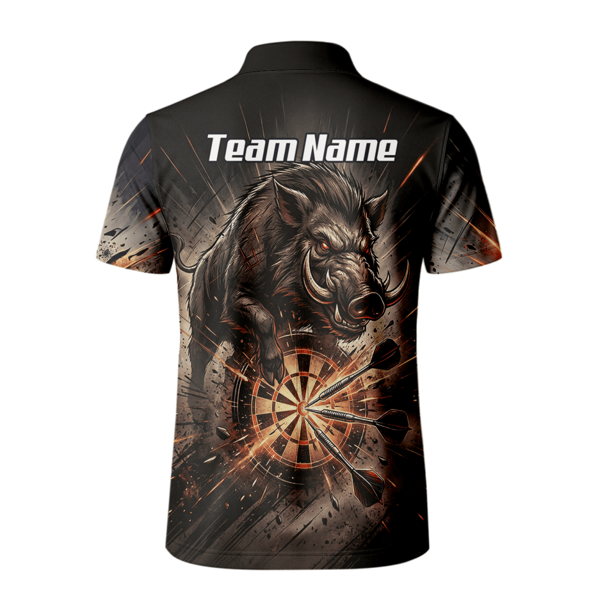 Dart Trikot Herren – Motiv Wildschwein Keiler Personalisiert H8686 - Outfitsuche
