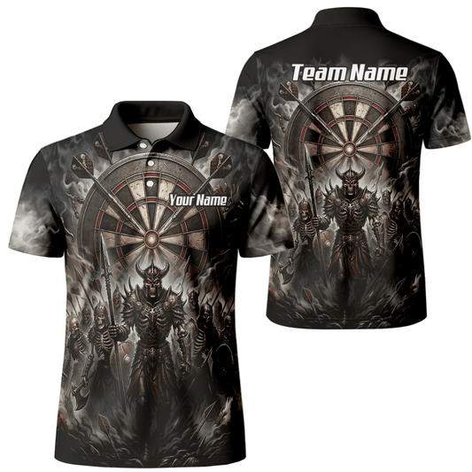 Dart Trikot Herren – Skelett Krieger Armee Schwarz Personalisierbar E8117 - Outfitsuche
