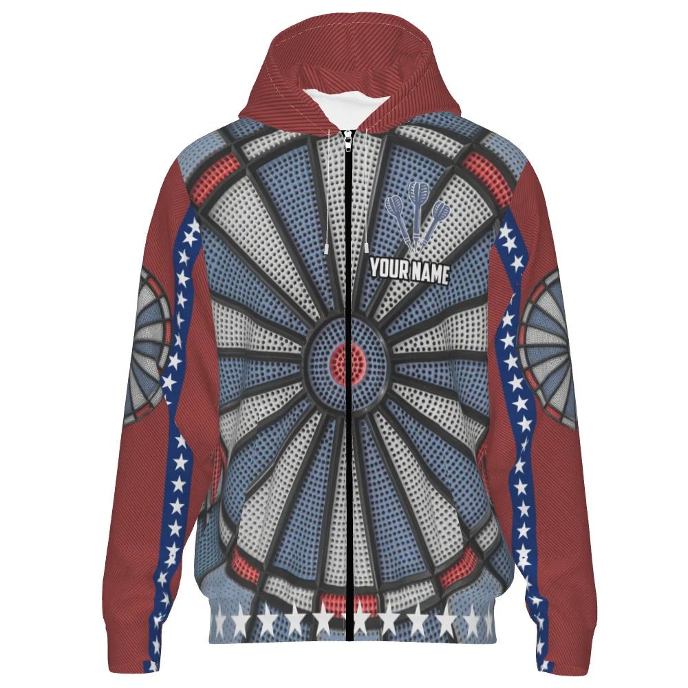 Dart Zipper Hoodie für Männer - Stylische Dart - Trikots für Fans J6738 - Outfitsuche