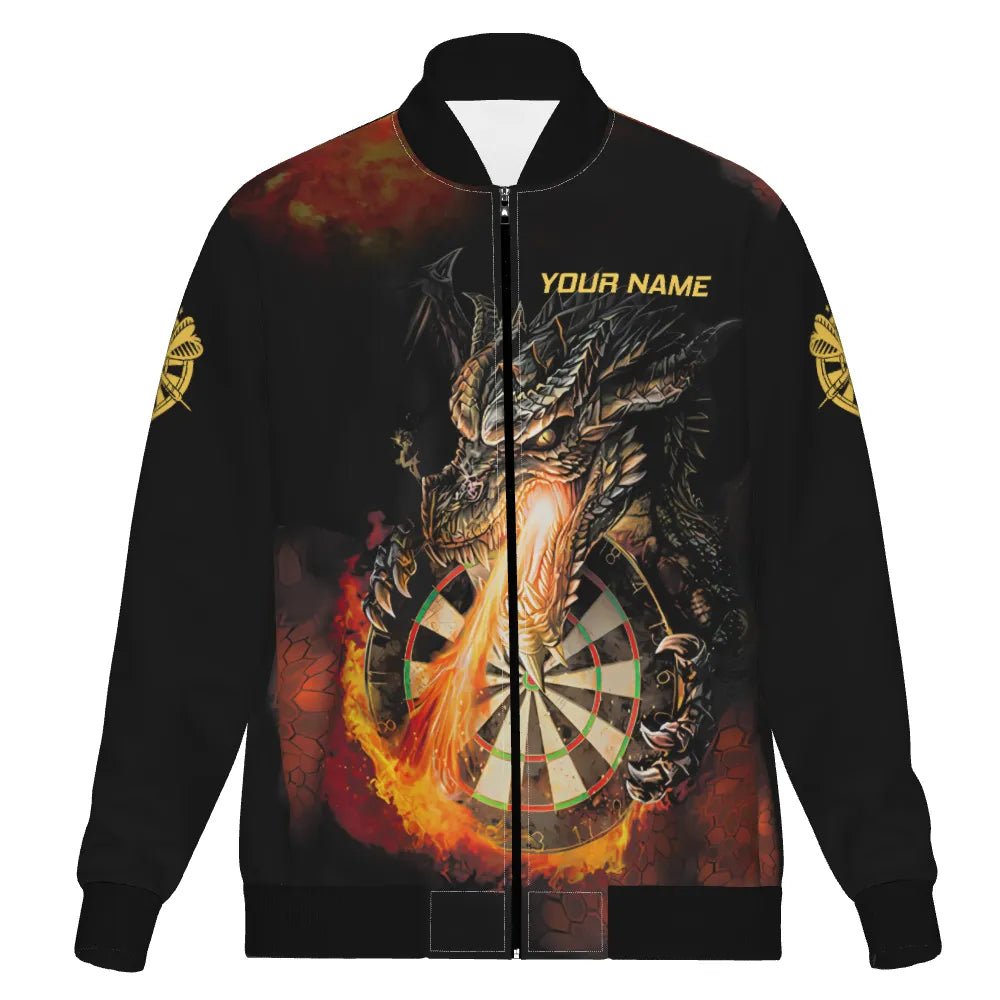 Dartjacke „Drache & Feuer“ – Perfekte Begleiter für präzise Würfe B0299 - Outfitsuche