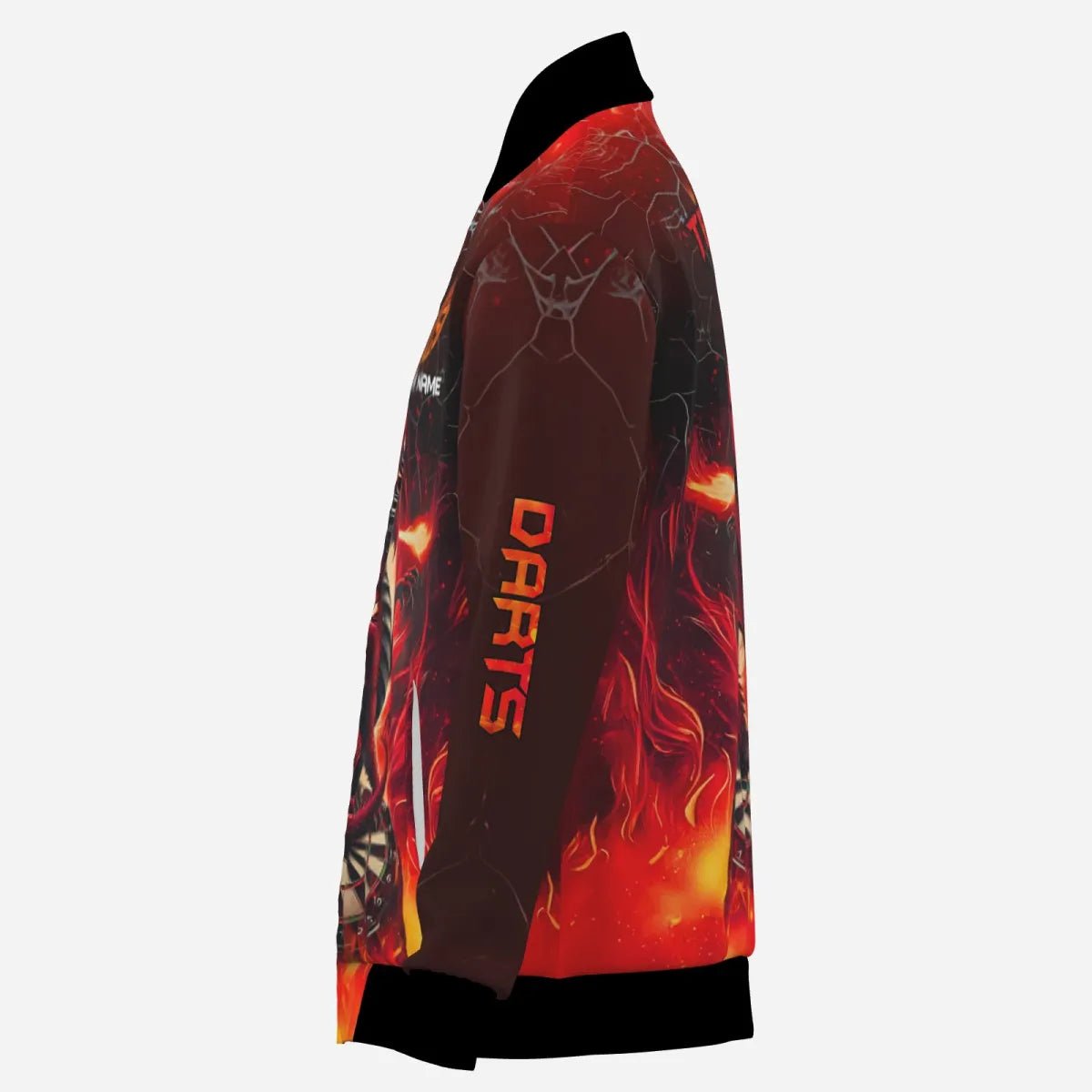 Darts Dragon Fire 3D - gedrucktes Personalisierte Herren Jacke - Rot T2211 - Outfitsuche
