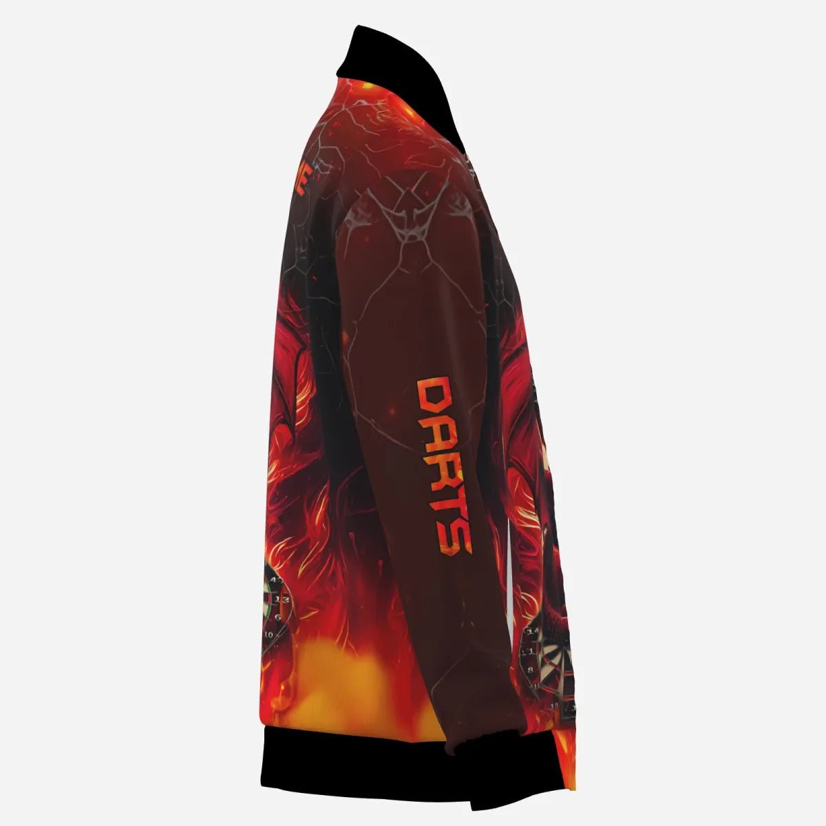 Darts Dragon Fire 3D - gedrucktes Personalisierte Herren Jacke - Rot T2211 - Outfitsuche