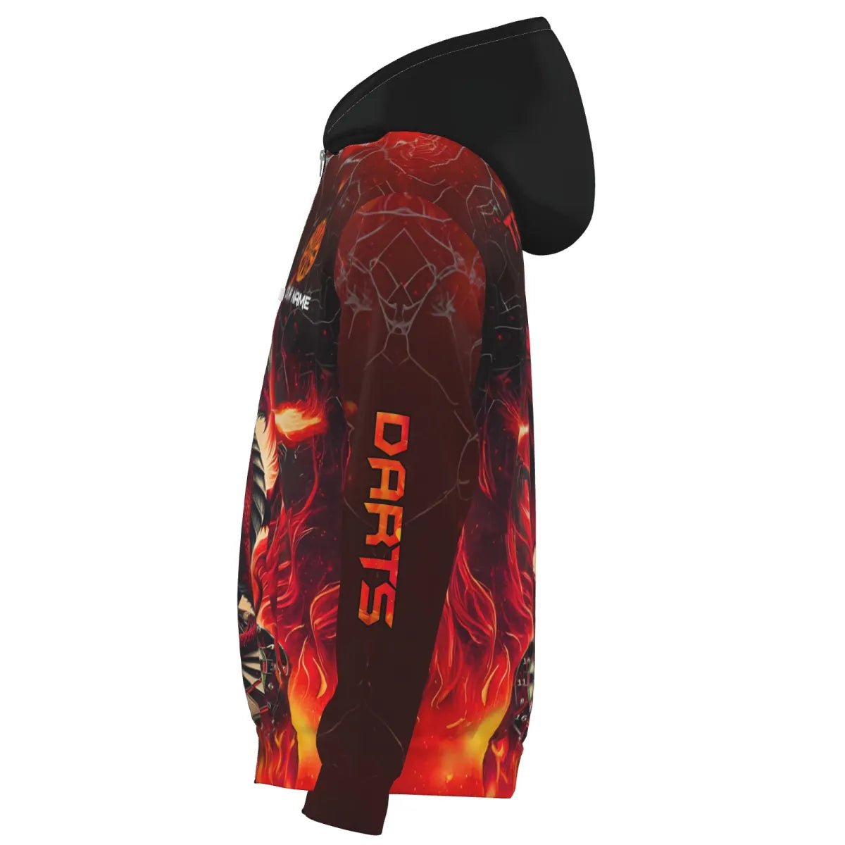 Darts Dragon Fire 3D - gedrucktes Personalisierte Herren Jacke - Rot T2211 - Outfitsuche