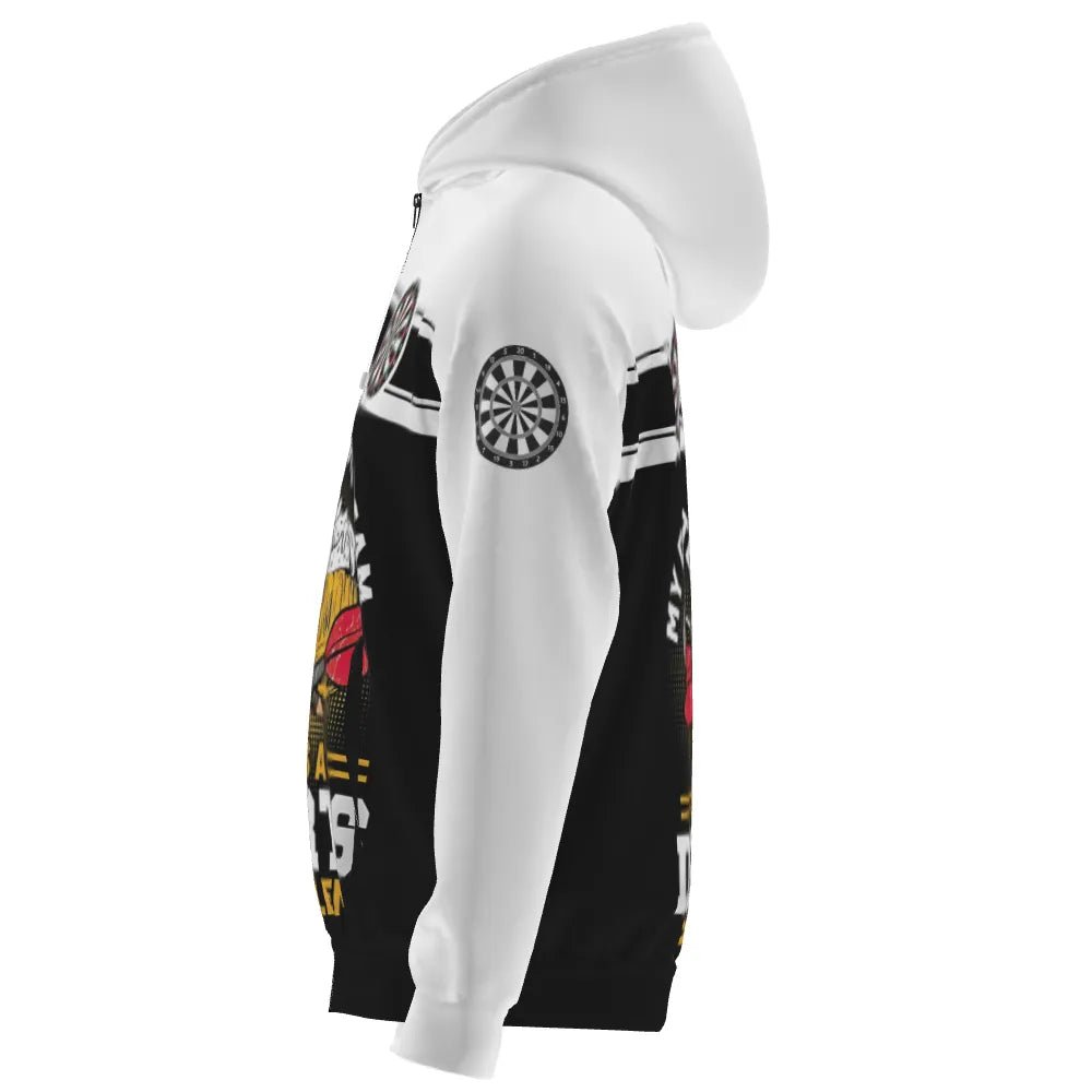 Darts Hoodie mit Reißverschluss für mein Trinkteam – Perfekt für den nächsten Spielabend! O902 - Outfitsuche