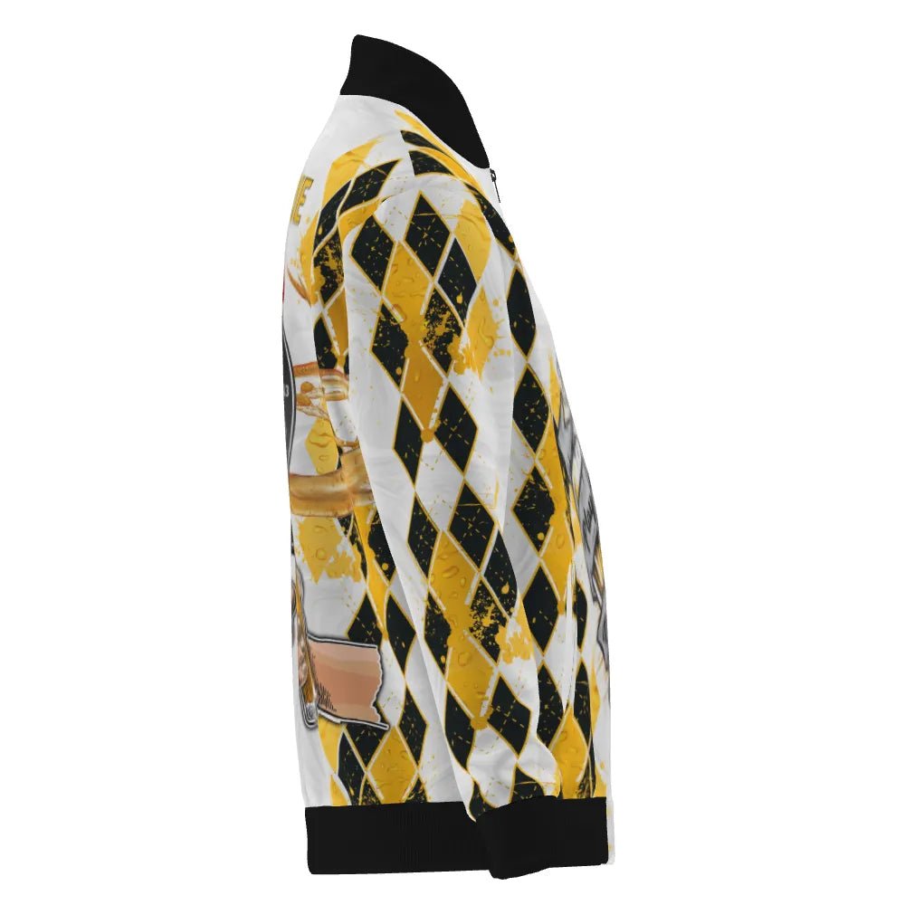 Darts - Jacke "Dartspielen und Biertrinken" mit schickem Argyle - Muster S49 - Outfitsuche