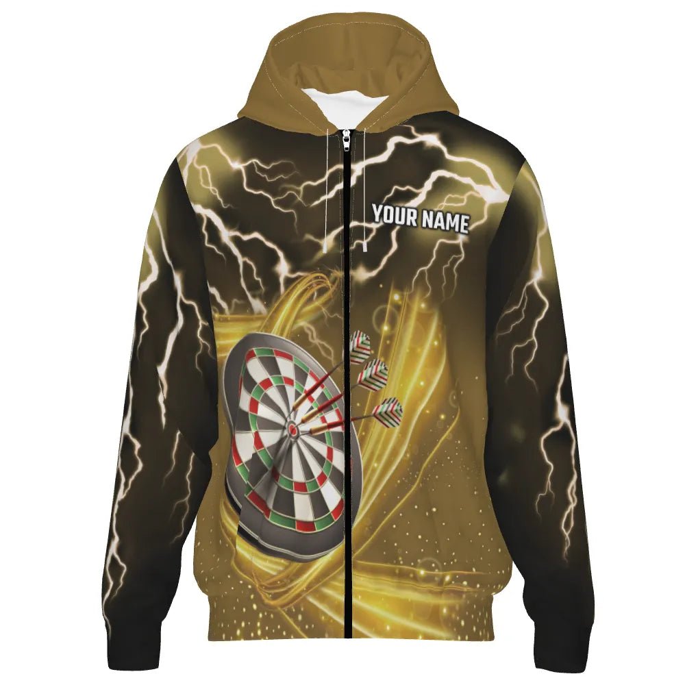 Darts Kapuzenpullover mit Blitz und Donner – Gelb für sportliche Höchstleistungen E531 - Outfitsuche