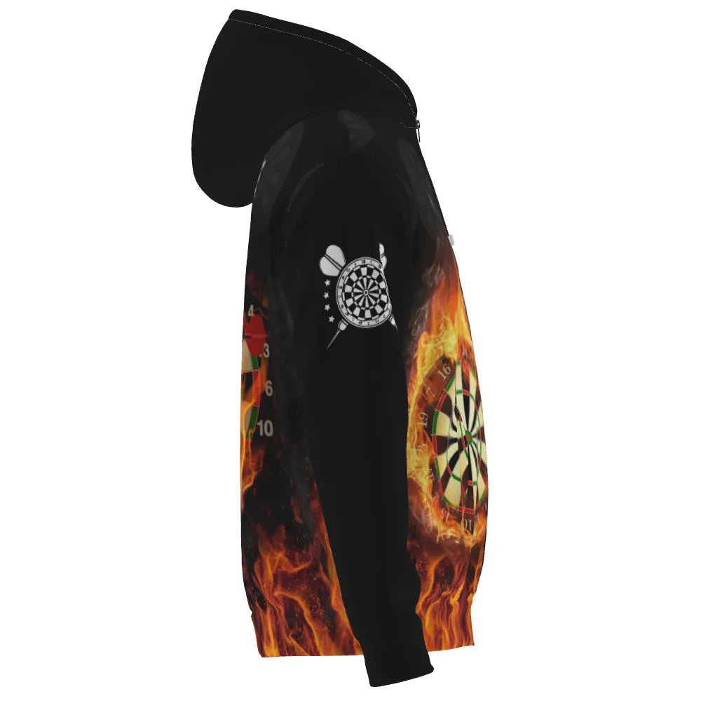 Darts Kapuzenpullover mit feurigem patriotischem Design O237 - Outfitsuche