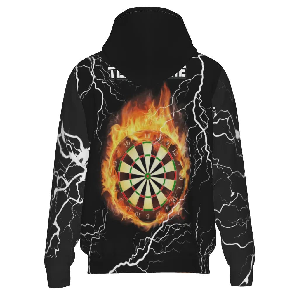 Darts Kapuzenpullover mit Flammenden Darts, Blitz & Donner – Style für jeden Spieler Z860 - Outfitsuche