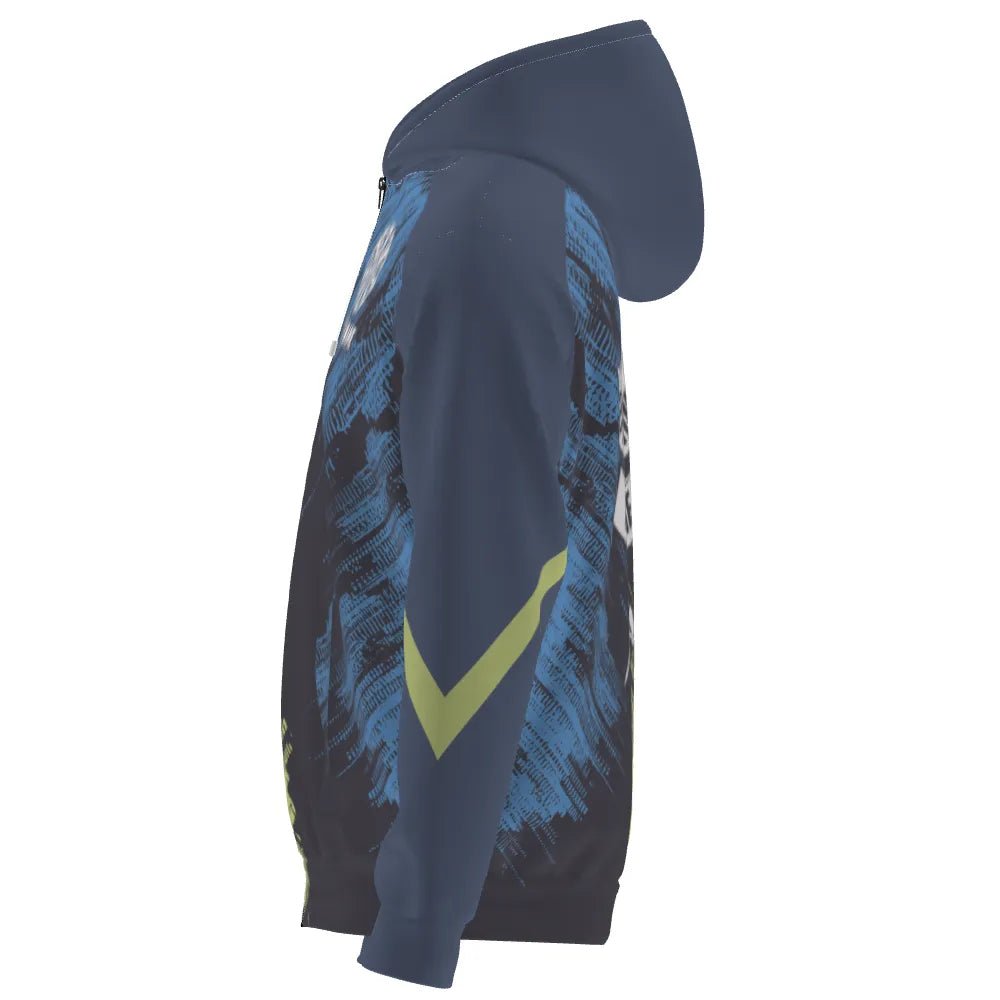 Darts Kapuzenpullover mit Reißverschluss in Grün und Blau – Perfekt für Darts - Fans! N335 - Outfitsuche