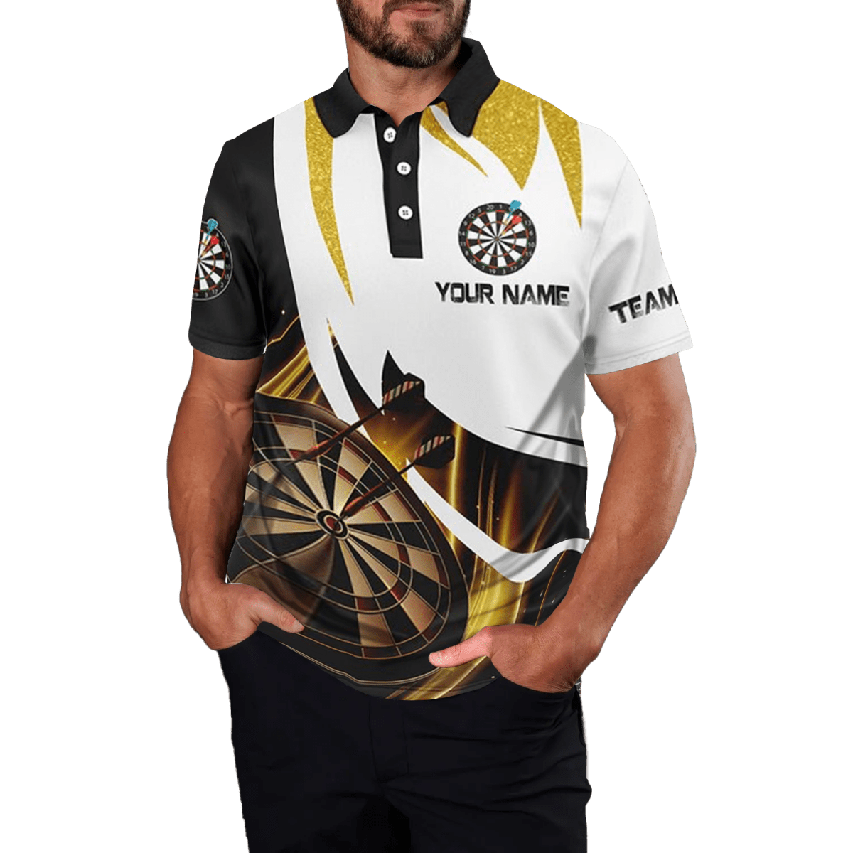 Darts Polo Shirt für Herren - Glücks - Treffer! G613 - Outfitsuche