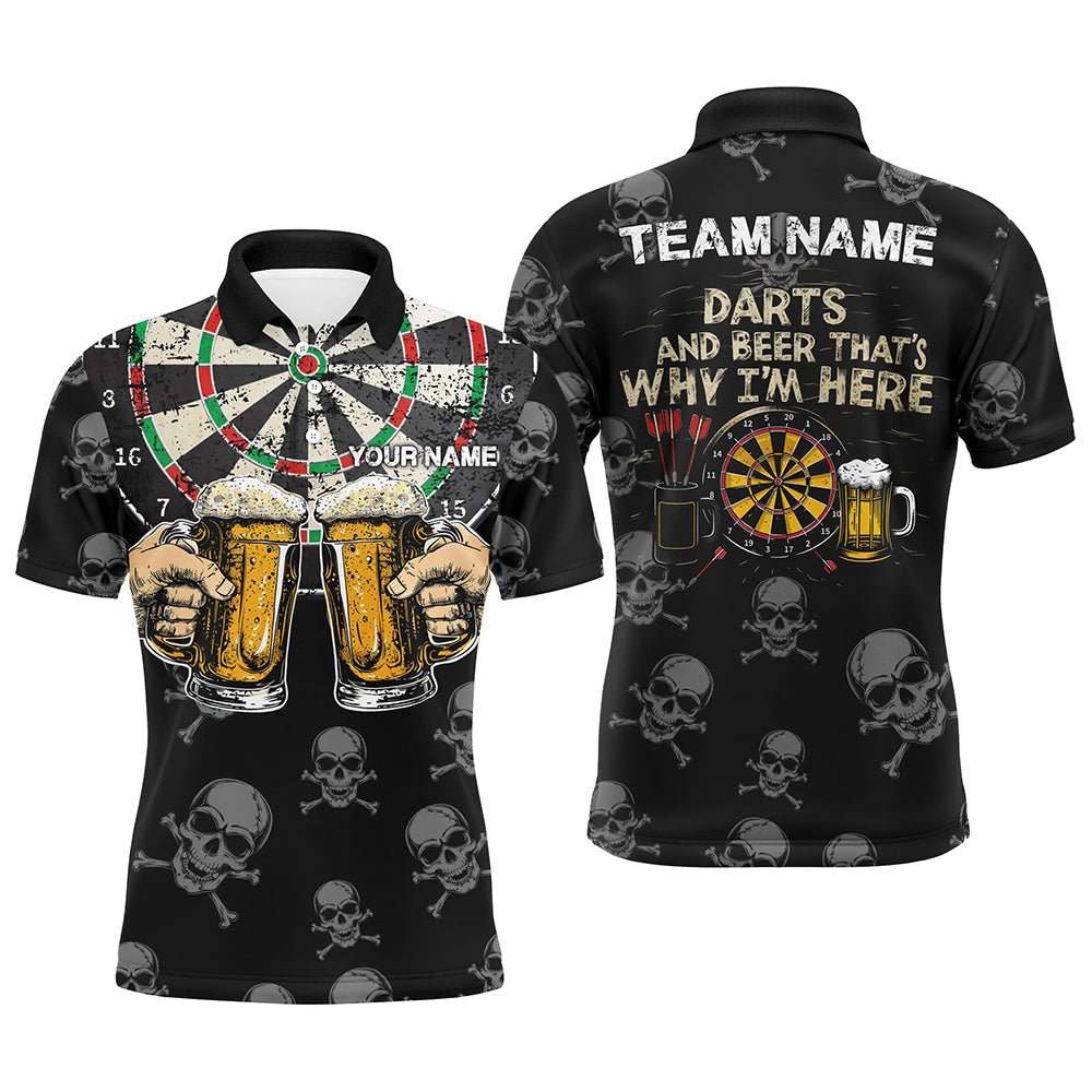 Darts Skull T-Shirt für Herren - Individuelles Trinkshirt T1981 - Outfitsuche