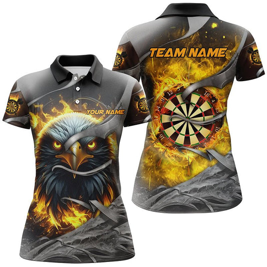 Dartscheibe Feuer: Individuelle Adler - Dart - Shirts für Damen, 3D - gedruckte Dart - Teamtrikots | Gelb T2933 - Outfitsuche