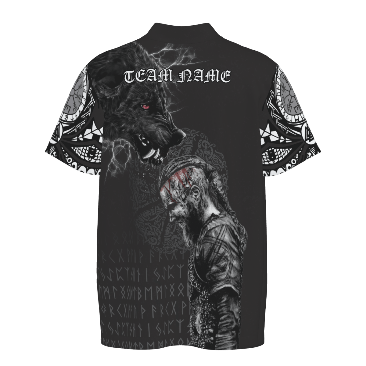 Dartshirt Wikinger Polo - Shirt - Ragnar und Wolf - Herren Polo - Schwarz VK6612 - Outfitsuche