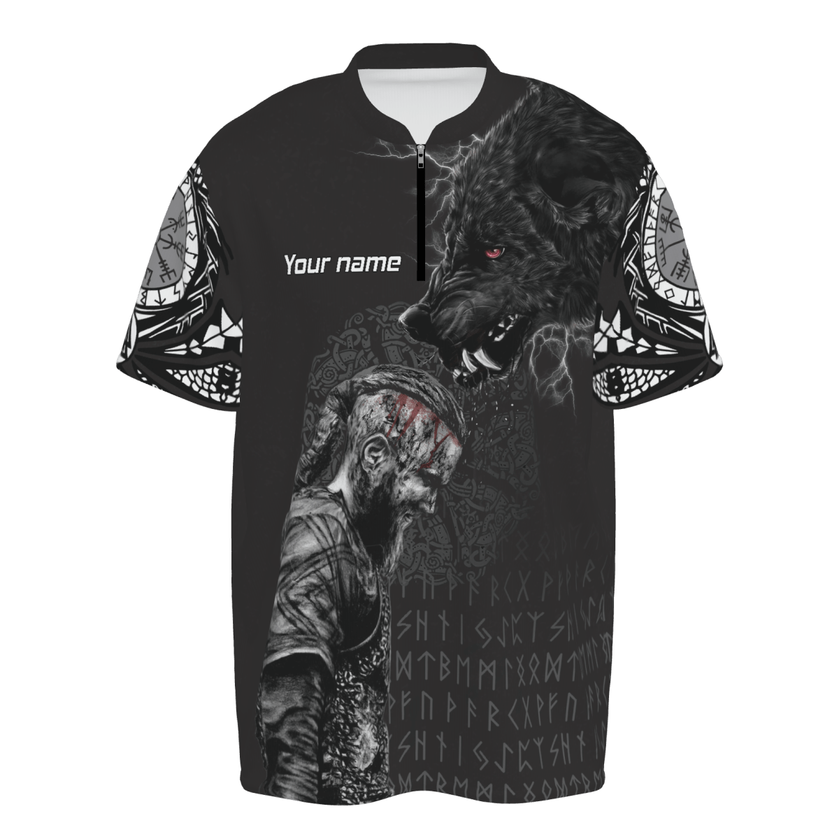 Dartshirt Wikinger Polo - Shirt - Ragnar und Wolf - Herren Polo - Schwarz VK6612 - Outfitsuche