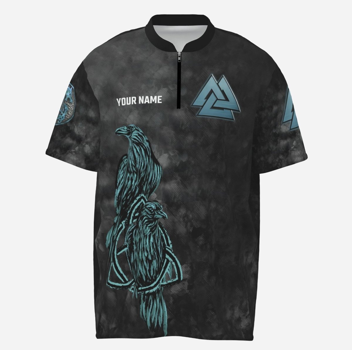 Dartshirt Wikinger Polo - Shirt - Wolf & Rabe Cyan (Herren) VK3238 - Outfitsuche