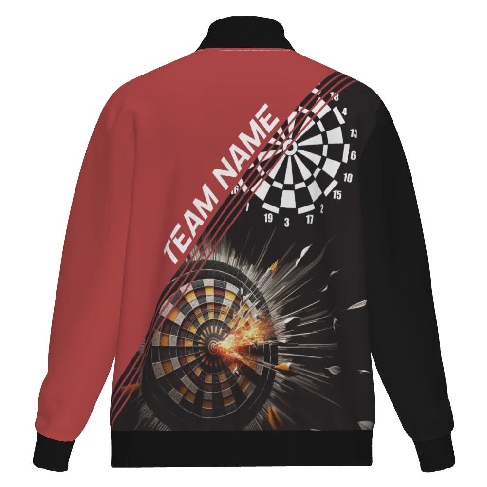 Dartsjacke mit stilvollem Schwarz - Rot Design für echte Dart - Fans S2721 - Outfitsuche