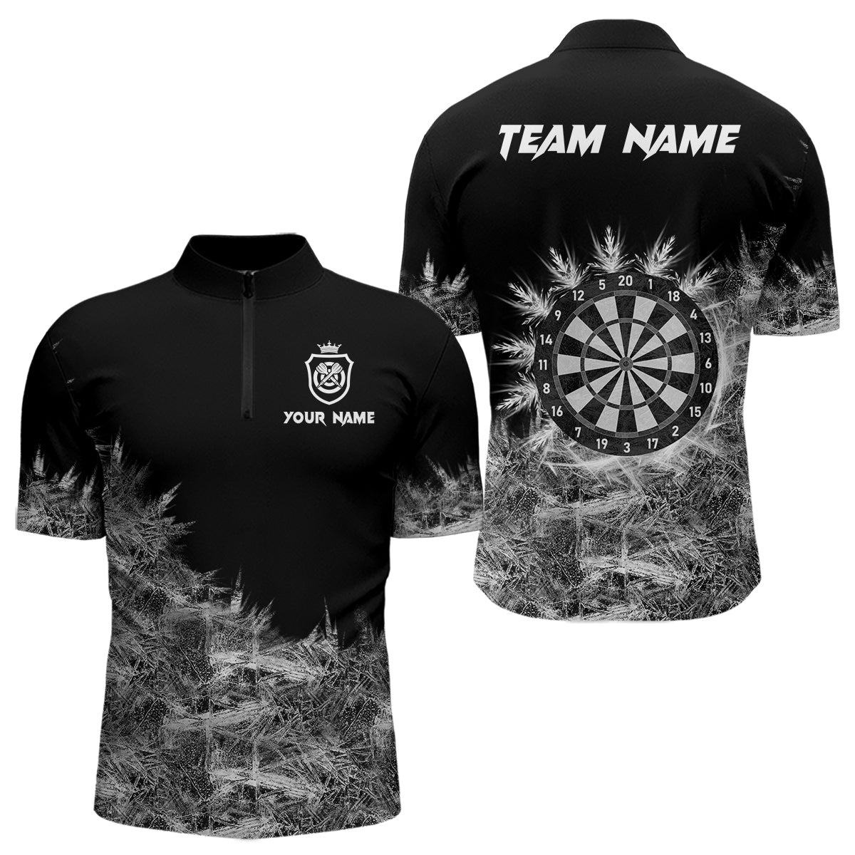 Eisgraues Darts Polo Shirt - Individuelle Darts - Trikots für Teams T3376 - Outfitsuche