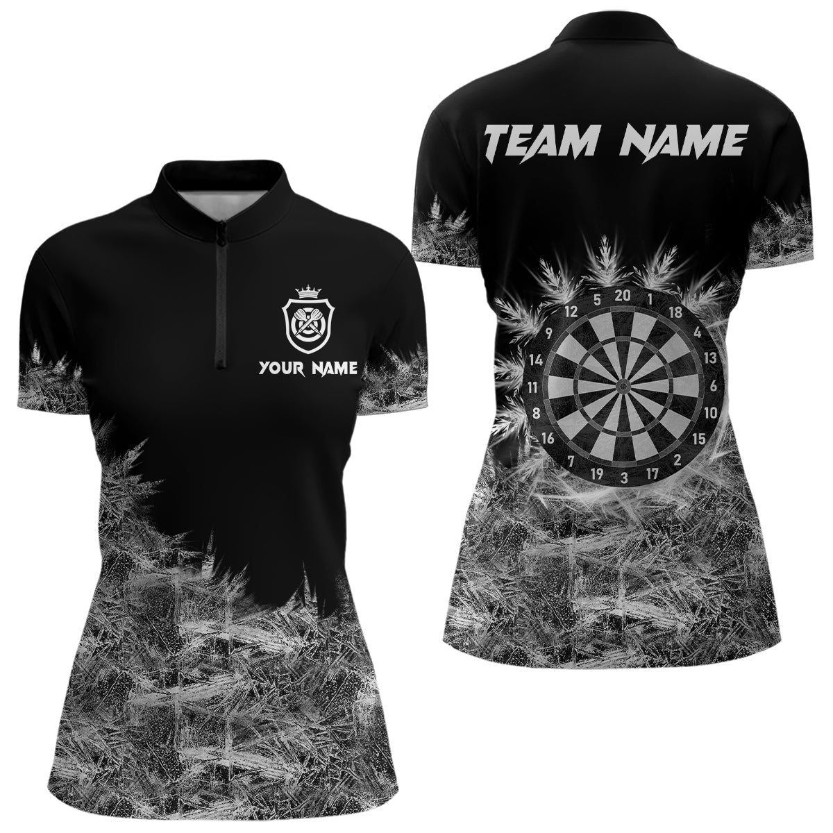 Eisgraues Darts Polo Shirt - Individuelle Darts - Trikots für Teams T3376 - Outfitsuche