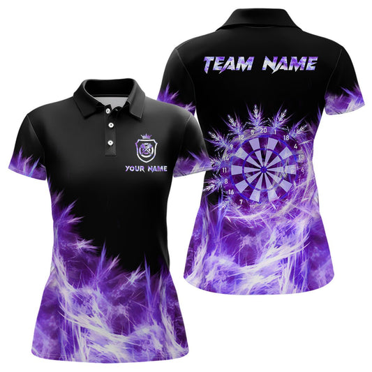 Eisige Lila Damen Darts Poloshirts & Quarter - Zip Shirts – Individuelle Darts Shirts für Teams T2977 - Outfitsuche