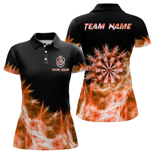 Eisige Orange Damen Darts Poloshirts & Quarter - Zip Hemden – Individuelle Darts - Trikots für Teams T2978 - Outfitsuche