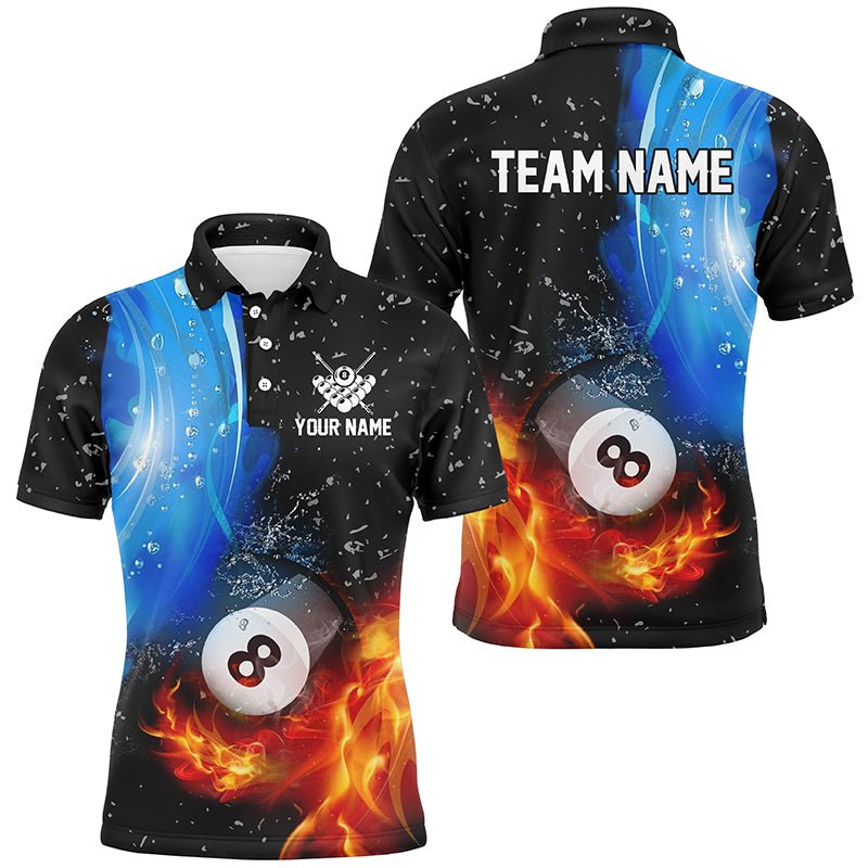 Feuer und Wasser 8 - Ball Billardshirt für Herren T1923 - Outfitsuche