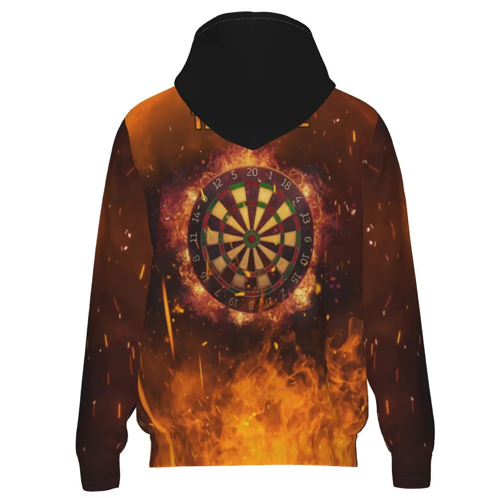 Feuerflamme Orange Darts Kapuzenpullover mit Reißverschluss L1440 - Outfitsuche