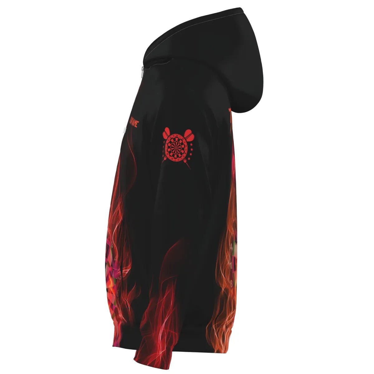 Feuerrote Flammen - Darts mit Reißverschluss H1327 - Outfitsuche