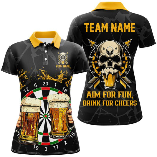 Frauen T-Shirt "Ziel auf Spaß" - Lustige Darts & Bier T2657 - Outfitsuche