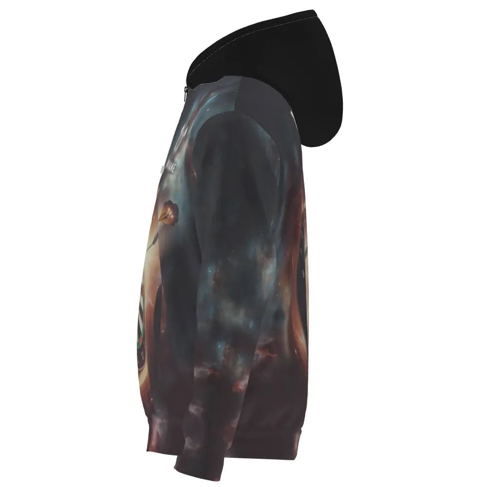 Galaxy - Print Dart Hoodie mit Reißverschluss – Stylischer Komfort für Darts - Fans L1357 - Outfitsuche