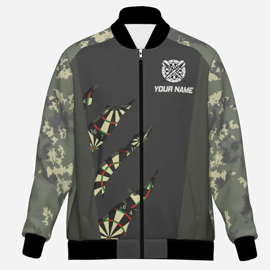 Grüne Camouflage Dart - Jacke – Stilvoll und Funktional für Darts - Enthusiasten C582 - Outfitsuche