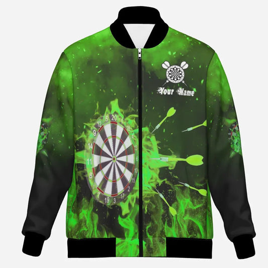 Grüne Feuerflammen Dartjacke L909 Q861 – Für leidenschaftliche Spieler L909 - Outfitsuche