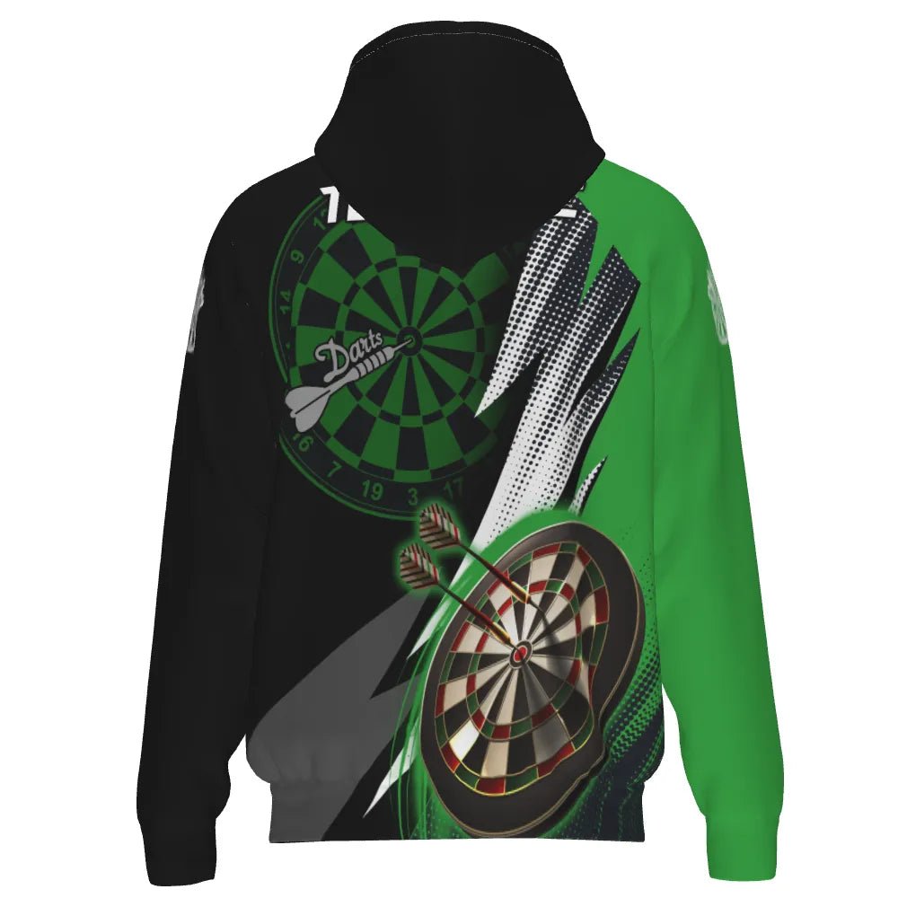 Grüne und Schwarze Darts Kapuzenjacke S608 – Stilvoll und Sportlich! S608 - Outfitsuche