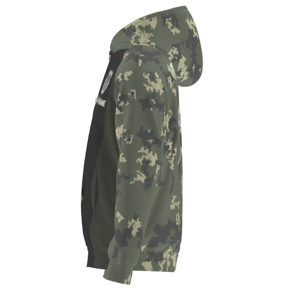 Grüner Camouflage Darts Kapuzenpullover - Stylisch und Bequem für Sport und Freizeit C582 - Outfitsuche